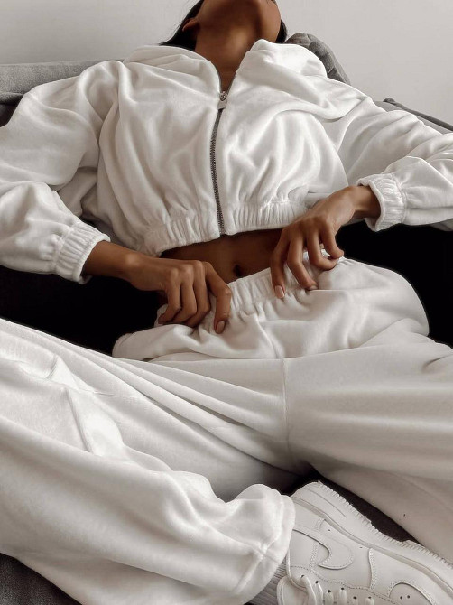 Женский прогулочный костюм двойка: кофта и штаны турецкий велюр Одесса - изображение 5