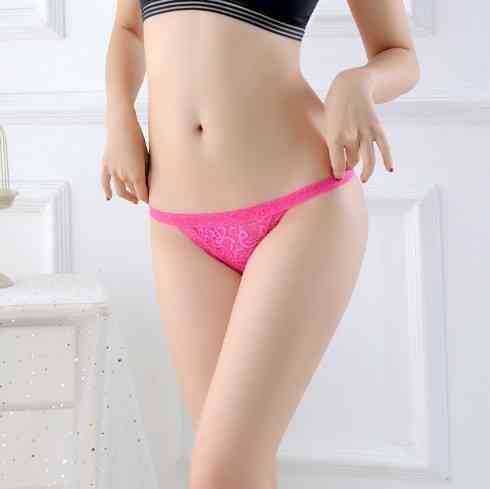 Трусики жіночі з розрізом рожеві - розмір універсальний, (на резинці, тянуться) Київ