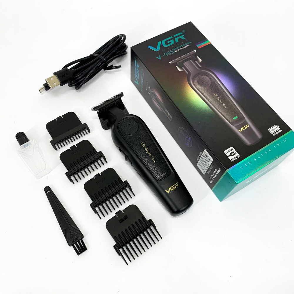 Универсальная машинка для стрижки головы и бороды VGR V-995, Професиональная машинка для стрижки волос CI-75 Львов - изображение 2