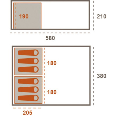 Намет Grand Canyon Dolomiti 6 Mojave Desert (330034) Вінниця - фото 7