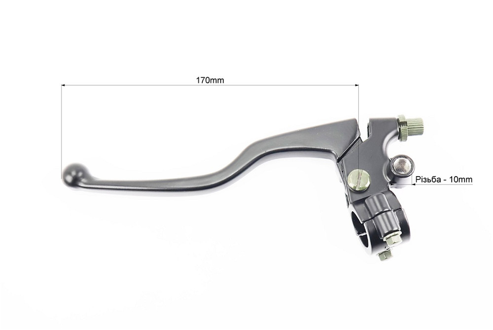 Loncin LX250-15 Важіль керма лівий з кріпленням під дзеркало (М10) Бершадь - изображение 3