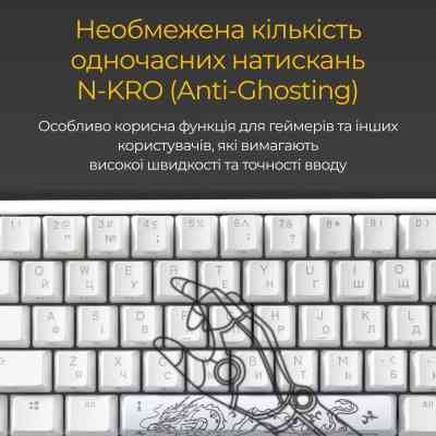 Клавіатура Ducky One 3 Mini Cherry MX Red RGB UA USB White (DKON2161ST-RUAPXPWWWSC1) Вінниця