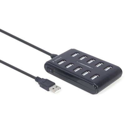 Концентратор Gembird USB 2.0 10 ports black (UHB-U2P10P-01) Винница - изображение 2