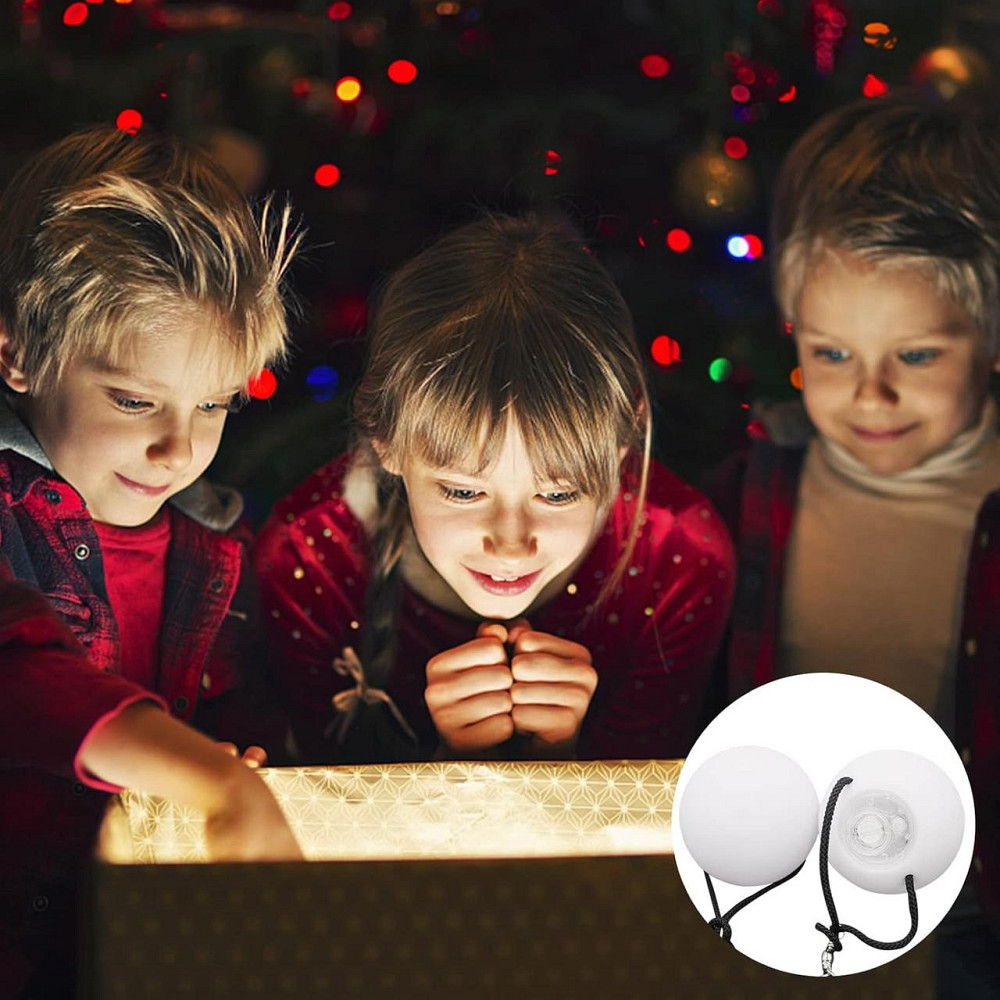 POI м’ячі з підсвіткою 2 шт, світлодіодні кульки для жонглювання, танцю, фар-шоу, пої реквізит для танців хоббі Київ - фото 7