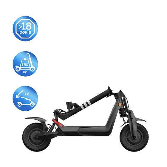 Електросамокат OKAI ES800 Panther Off-Road Black 12", 1500W, Dual Motor, 19,2Ah, 50km, 60km\h, 35%, NFC, ES800-B Одеса