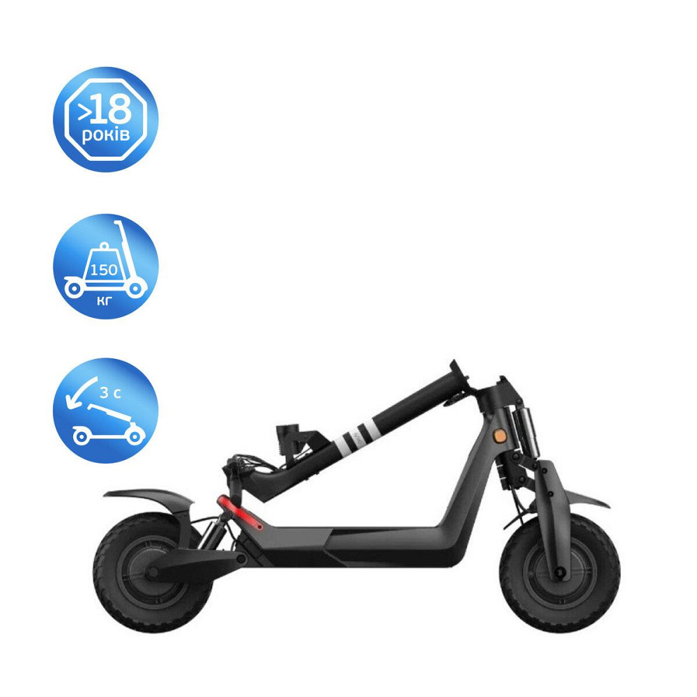 Електросамокат OKAI ES800 Panther Off-Road Black 12", 1500W, Dual Motor, 19,2Ah, 50km, 60km\h, 35%, NFC, ES800-B Одеса - фото 4