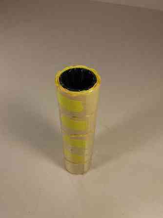 Паперовий цінник маленький жовтий (р15*25 мм) 3м (5 шт.) Харків