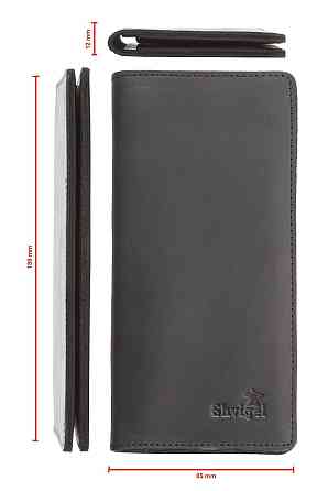 Кошелек SHVIGEL из винтажной кожи 13794 Черный Киев