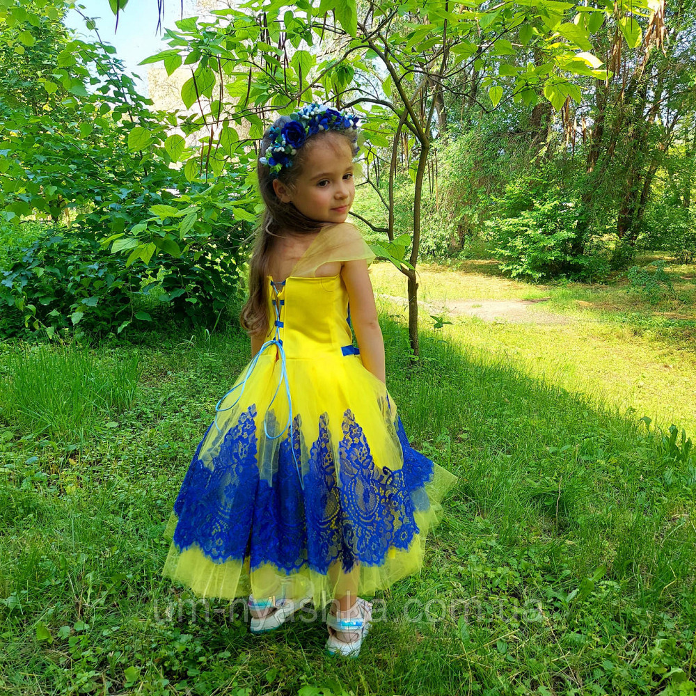 Жовта святкова сукня в патріотичних кольорах Кривой Рог - изображение 7