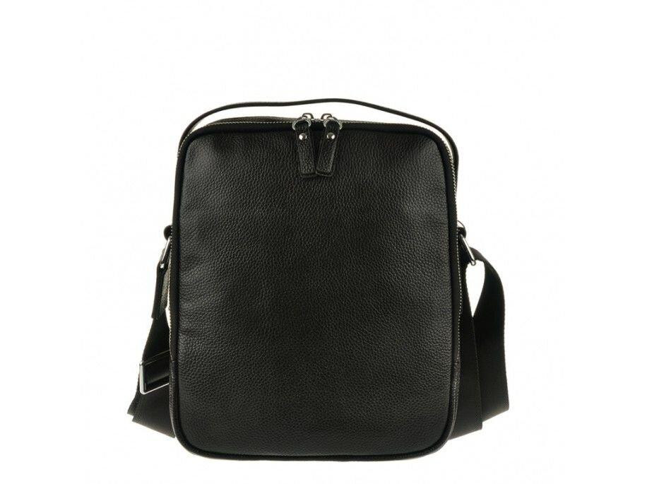 Сумка мессенджер Vintage 14578 кожаная Черная Киев - изображение 5