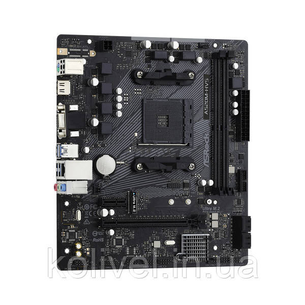 ASRock A520M-HVS (AM4/A520, 2*DDR4, PCIex16, D-Sub/HDMI, 4xSATAІІІ, M.2, GLan, 8ch, mATX) (A520M-HVS) Киев - изображение 4