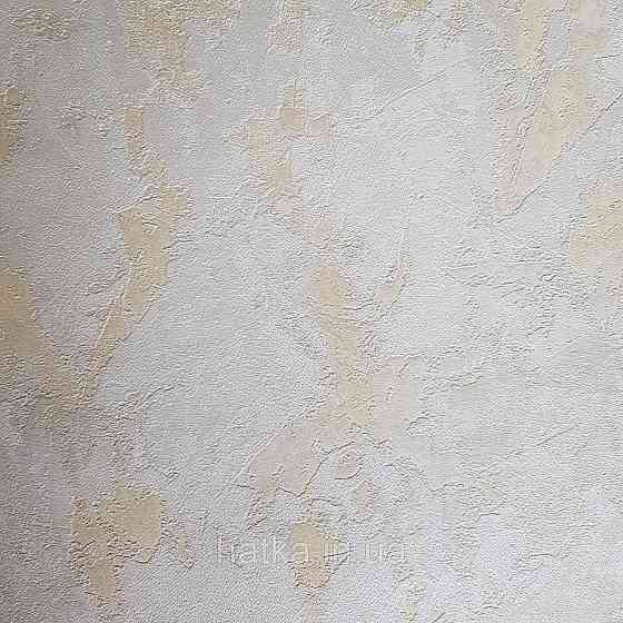 Шпалери метрові вінілові на флізелін 24 Carati Cristiana Masi під штукатурку структурні молочні з золотистим Київ