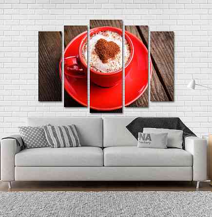 Модульна картина Чашка Капучіно Art-25_5 Київ