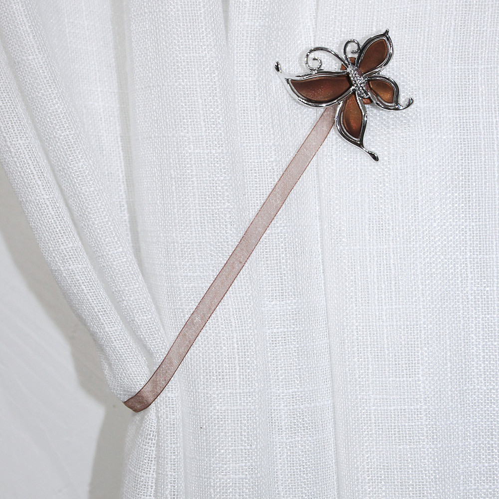 Магніти для штор і гардин (135м) Карнер набір 2 шт Коричневий з сріблястим (81-046) Київ - фото 2