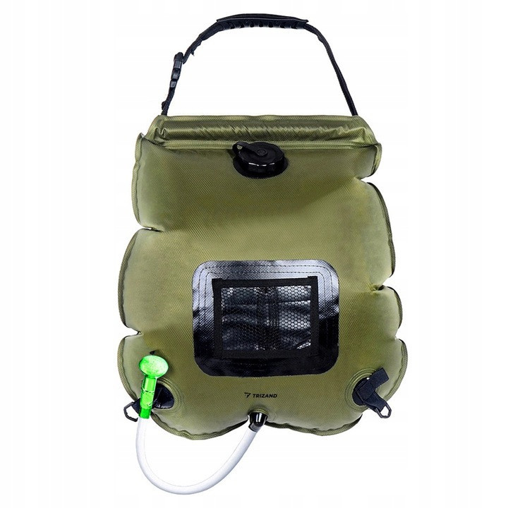 Туристичний Душ сонячний 20 літрів з термометром Trizand (23495) ПВХ Нововолинськ - фото 3