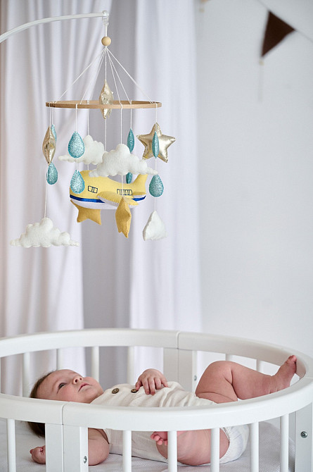 Дитячий мобіль на ліжечко для немовлят WooolyWool «Мрія» Київ - фото 6