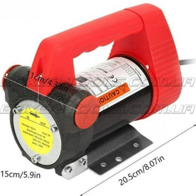 Насос для перекачки дизельного топлива и масел 12V 40 Л/мин Одесса - изображение 4