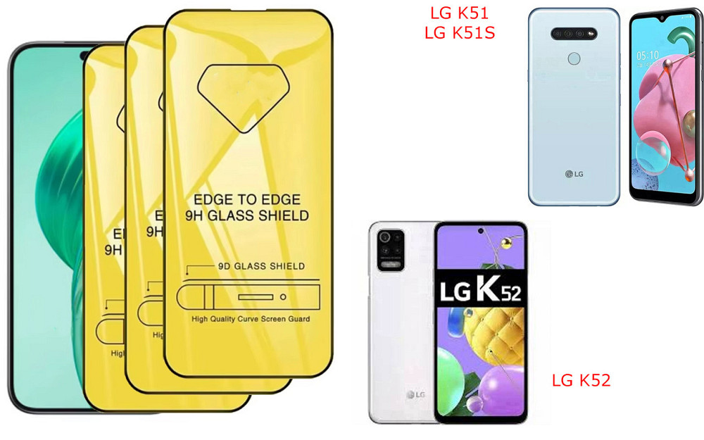 Захисне скло DefenzoGlass для LG K51, LG K51S, LG K52 – подвійна міцність Київ - фото 1