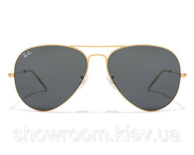 Чоловічі сонцезахисні окуляри Ray ban aviator 3025 (001/62) Lux Київ - фото 2