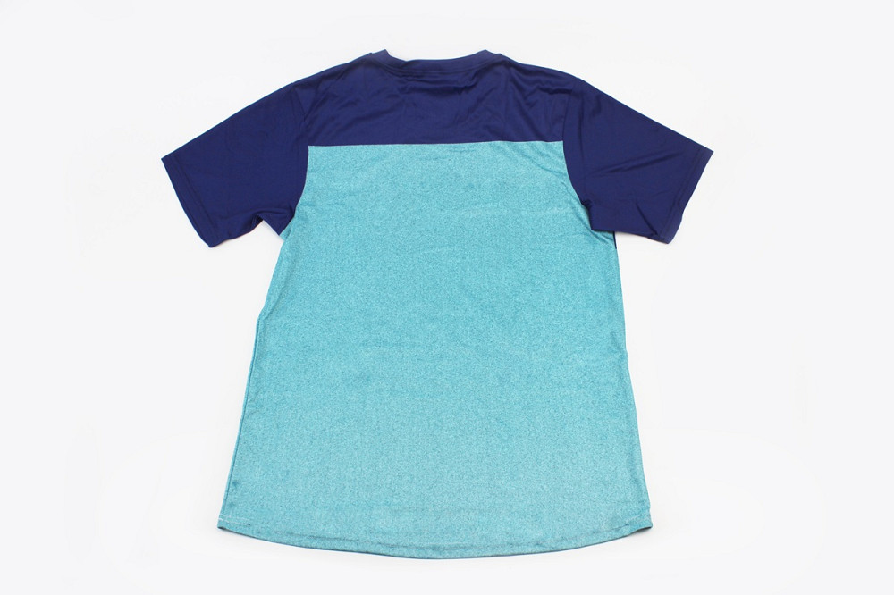 Футболка (Джерсі) чоловіча L-(Polyester 80% / Spandex 20%), короткі рукави, вільний крій, синьо-бірюзова, НЕ оригінал Киев - изображение 2