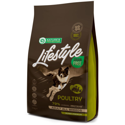 Сухий корм для собак Nature&apos;s Protection Lifestyle Grain Free Poultry Adult All Breeds 1.5 кг (NPLS45675) Вінниця - фото 1