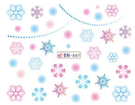 Новогодние наклейки на ногти BN-661 Киев - изображение 1