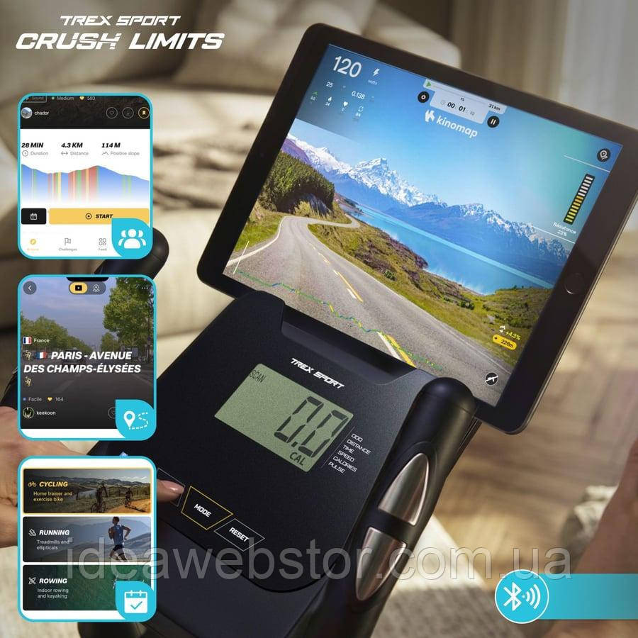 Орбітрек магнітний Trex Sport TX-650CT Krad еліптичний тренажер для дому 130 кг Bluetooth Kinomap Київ - фото 7