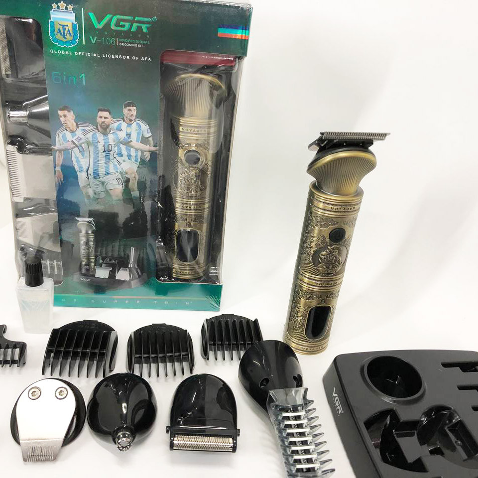 Багатофункціональний тример для стрижки волосся і бороди VGR V-106, Машинка для стрижки хороша HV-15 Львів - фото 15