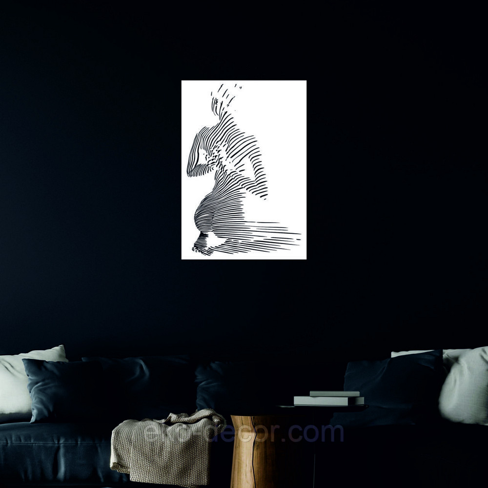 Декоративне настінне Панно «Жіноче тіло», Декор на стіну 110*76 см, Білий Київ - фото 7