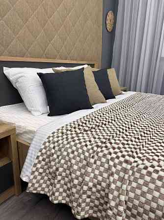 Плед-покривало Шахи 200х210 см (+-5см) Какао з молочним (87-038) Київ