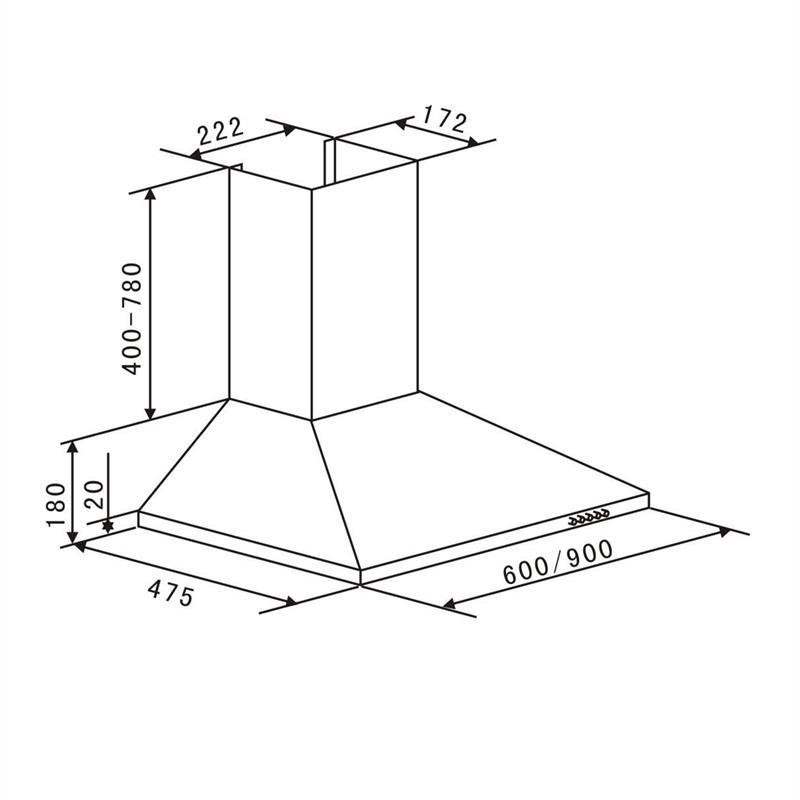 Витяжка TR60WS 2 жировловлювальні фільтри з неіржавкої сталі 60 см 340 м3/год 60 (Німеччина, читати опис) Рівне - фото 6