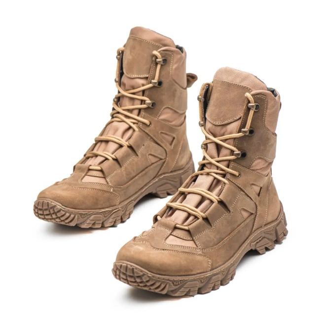 Тактичні чоловічі демісезонні койот берці ,військові чоловічі шкіряні берці прошиті та проклеєні Львів - фото 3