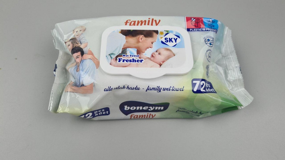 Влажная салфетка  72 шт с клапаном 