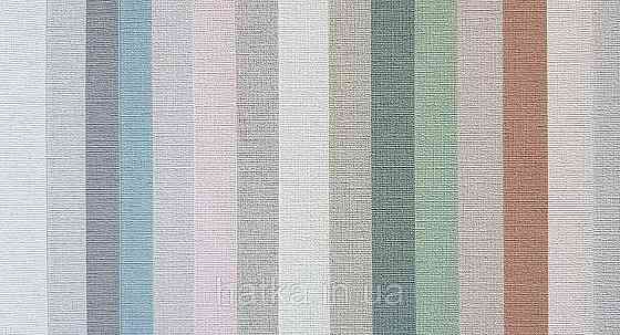 Шпалери вінілові на флізеліні AS creationTempo метрові однотон під тканину бавовна дрібна смужка світло-рожеві Київ