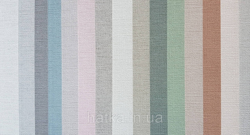 Шпалери вінілові на флізеліні AS creationTempo метрові однотон під тканину бавовна дрібна смужка світло-рожеві Київ - фото 3