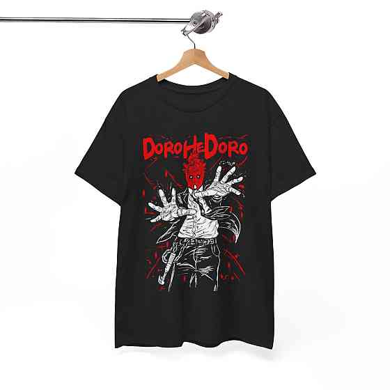 Футболка для хлопчика з аніме принтом Дорохедоро Аніме Хеавй Фанс оверсайз (зріст від 165 до 180) Чорний AnimeJ0502m Дніпро