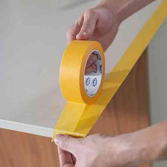 Маскуюча малярська стрічка HPX 4400 для зовнішнього застосування і чітких контурів 25 мм*25 м помаранчева (FP2525) Киев