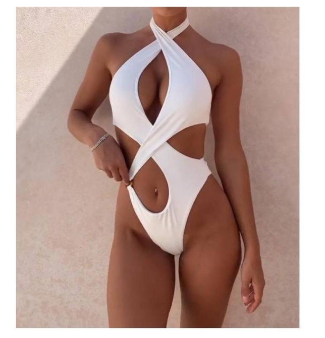 Купальник женский цельный Белый M Харьков - изображение 3