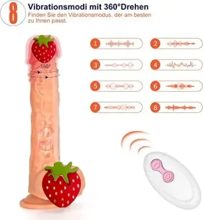 Вібратор Fidech Dildo оригінал з функцією удару та головкою що обертається на 90° Дніпро