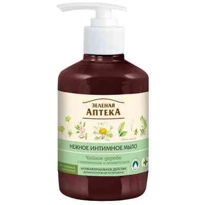 Мило для інтимної гігієни Зелена Аптека Чайне дерево Антибактеріальне 370 мл (4823015907807) Вінниця