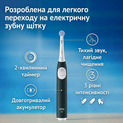 Электрическая зубная щетка Oral-B Series 2 iOS2d.2ZZ9.0 Black+Green (2) (8700216611909) Винница - изображение 3