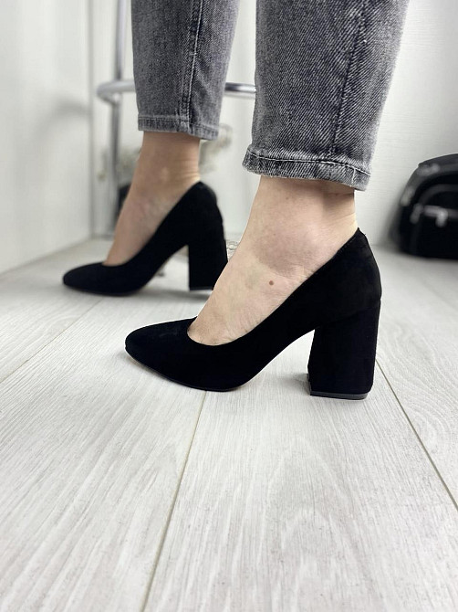 Nivelle Туфлі жіночі NIVELLE 1592/8051-8050 чорні (весна-осінь, замша натуральна) (3153) 39 Коломыя - изображение 1