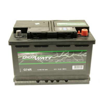 Аккумулятор автомобильный GigaWatt 74А (0185757404) Винница - изображение 1