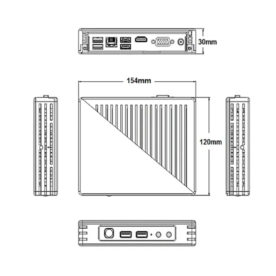 Міні-сервер керування TVT TD-A300-MTC-E для системи відеоспостереження (77-00095) Киев
