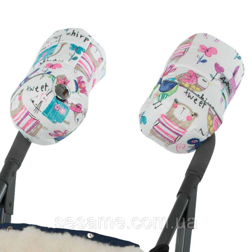 Муфта на натуральній овчині Малюнки на Білому тлі Харків - фото 1