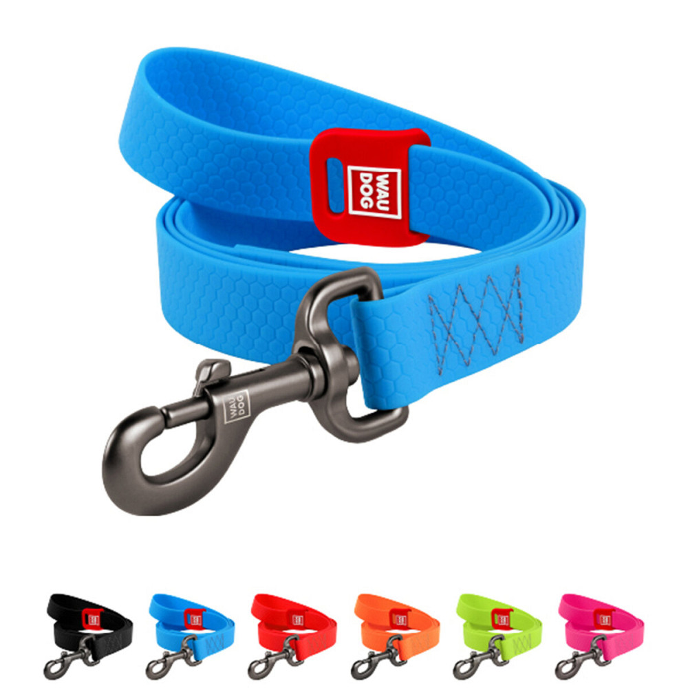 Повідець для собак водостійкий WAUDOG Waterproof, L-XXL, Ш 25 мм, Д 305 см блакитний Київ - фото 1