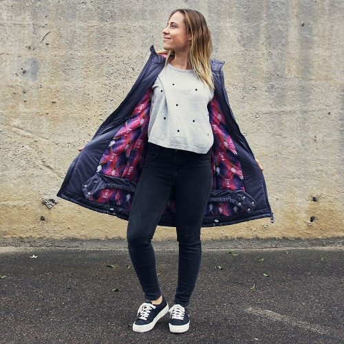 Зимняя куртка для беременных 2 в 1-сиреневая (Размер только XS) Киев - изображение 4