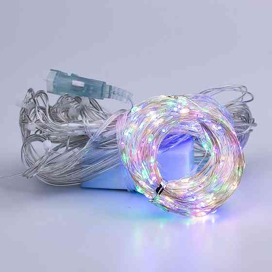 Гірлянда штора світлодіодна GarlandoPro Роса 200LED 3х2м 10 ліній 8 режимів гірлянда крапля роси 173301ML Коломия