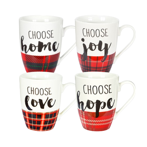 Чашка Wishes 360мл кераміка 2185-08 червона S&T Житомир - изображение 1