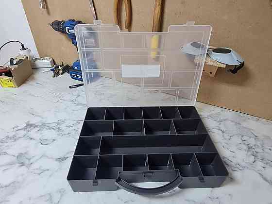 Ящик Plast Team Hobby Box с разделителями пластиковый с крышкой Вінниця
